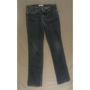 L.I.E. Girl Jeans Size 14 Straight Leg Dark Denim.